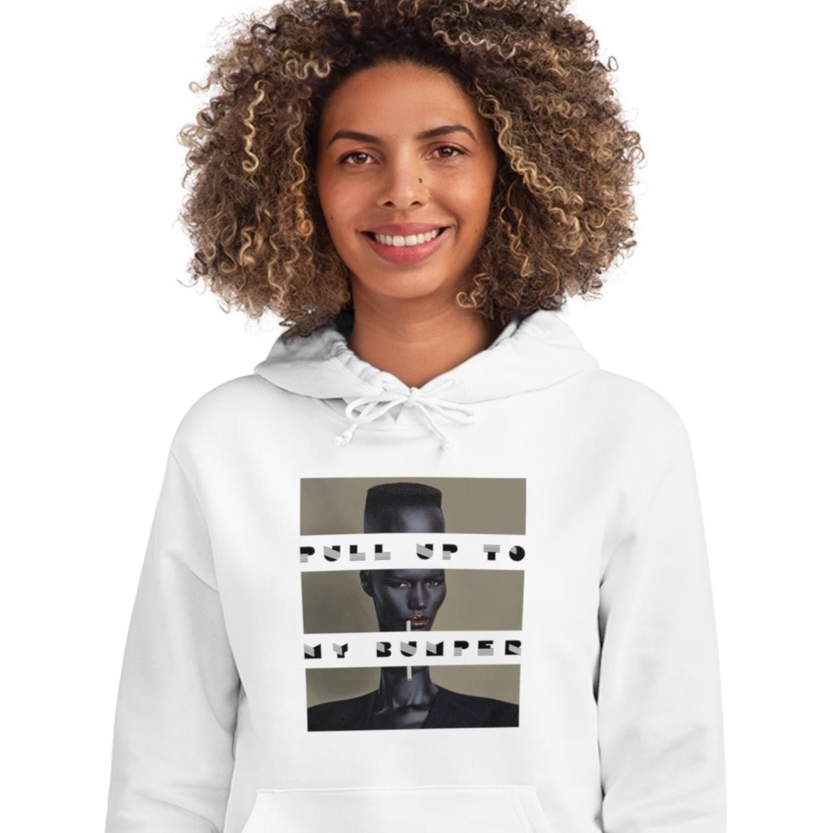 Urban 'Pull Up To My Bumper' Grace Organic Cotton Hoodie - Grace Jones Hoodie