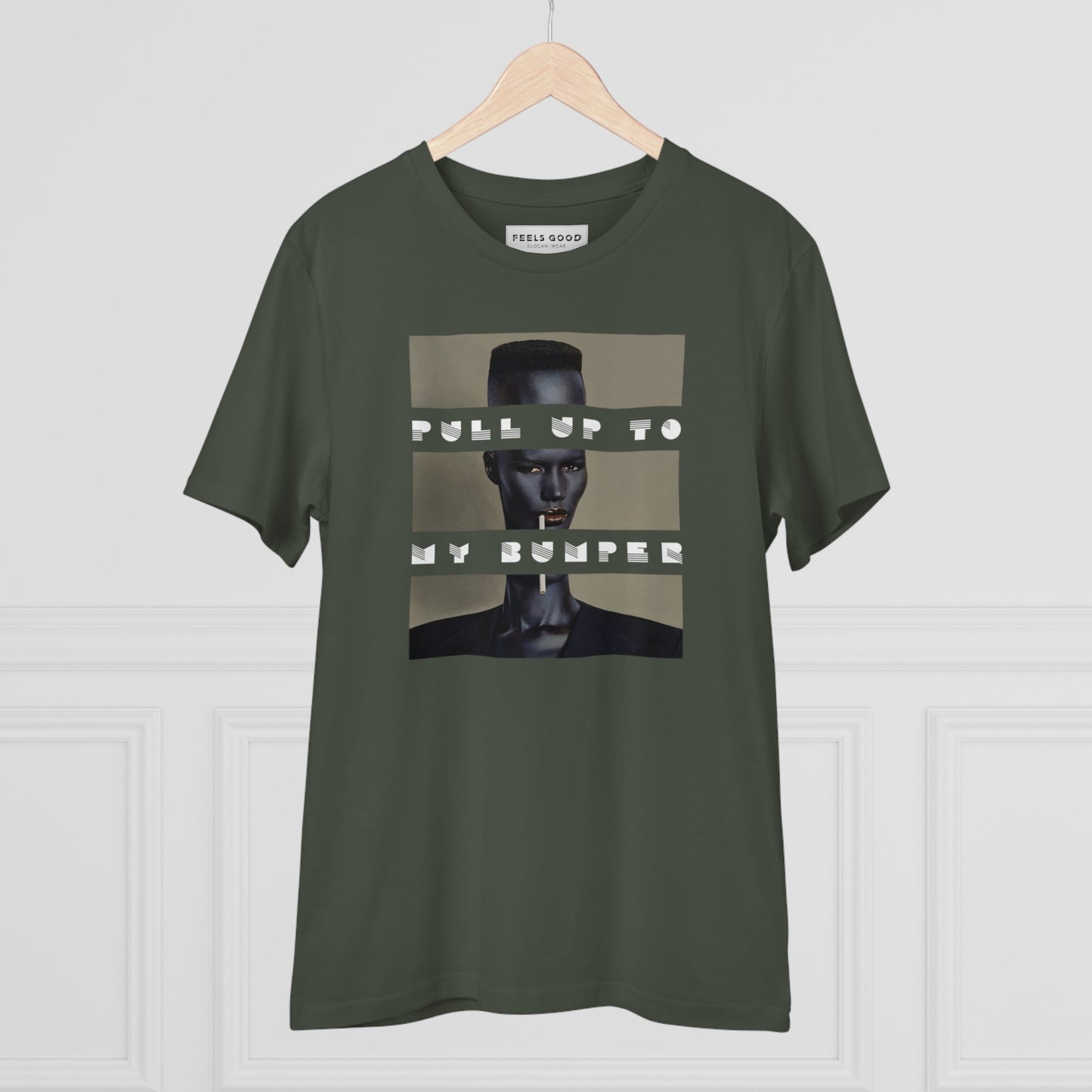 Urban 'Pull Up To My Bumper' Grace Organic Cotton T-shirt - Grace Jones Tshirt