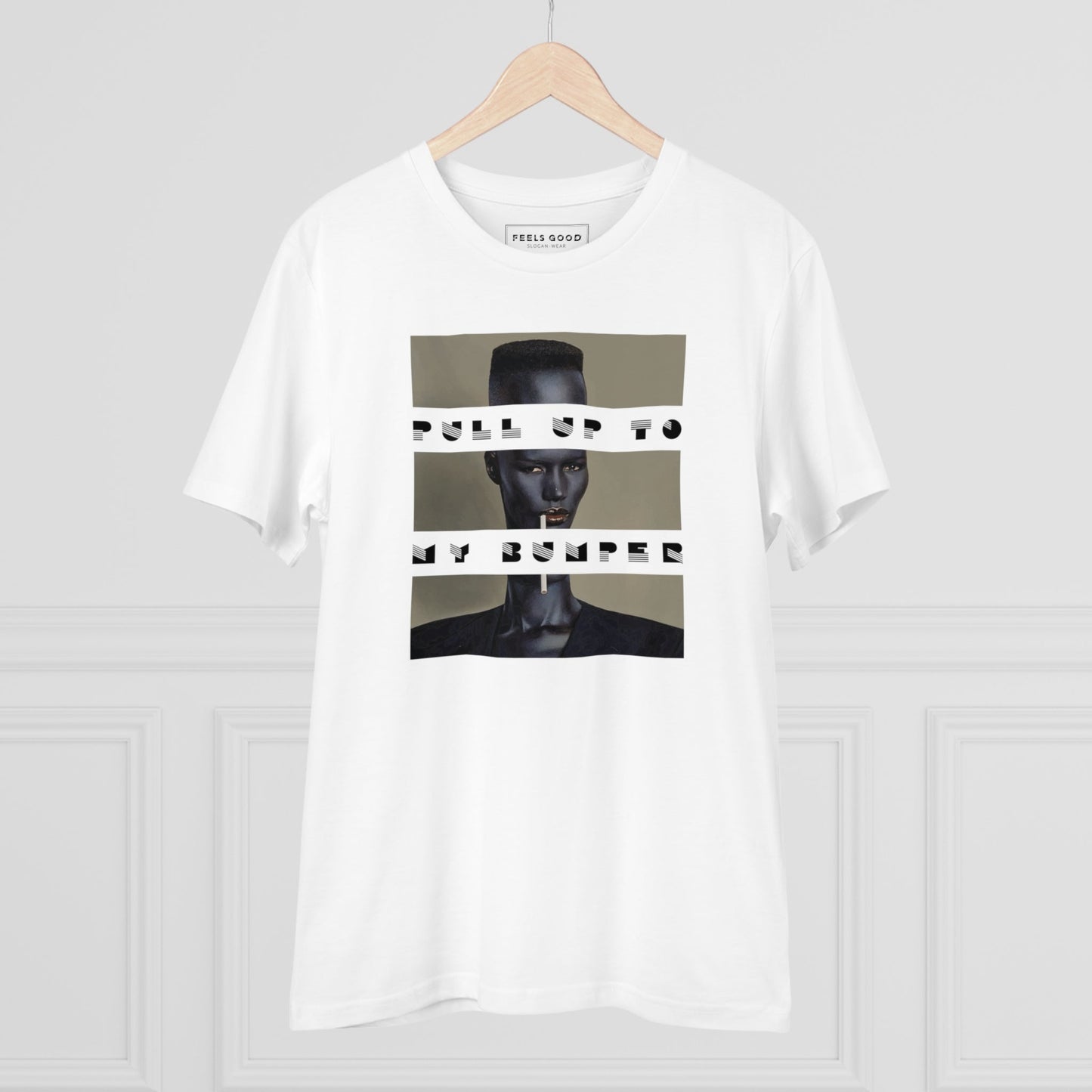 Urban 'Pull Up To My Bumper' Grace Organic Cotton T-shirt - Grace Jones Tshirt