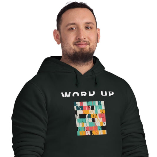 Urban 'Word Up' Organic Cotton Hoodie - Cool Hoodie